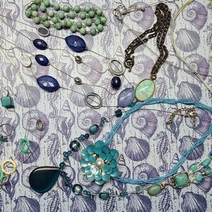 Set of Beautiful Blue Jewelry